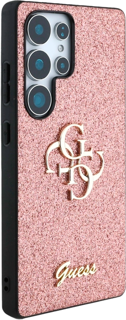 Etui Guess Fixed Glitter Big 4G Metal do Samsung Galaxy S25 Ultra Pink (3666339441708) - obraz 3