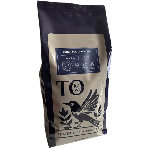 Кофе в зернах To Kava Ethiopia Sidamo Teppi 1 кг 100% Арабика - Фото 1 Кофе в зернах To Kava Ethiopia Sidamo Teppi 1 кг 100% Арабика - изображение 1