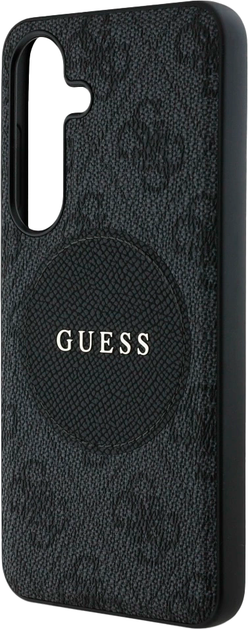 Etui Guess 4G Round Patch Classic Logo MagSafe do Samsung Galaxy S25 Plus Black (3666339448936) - obraz 6