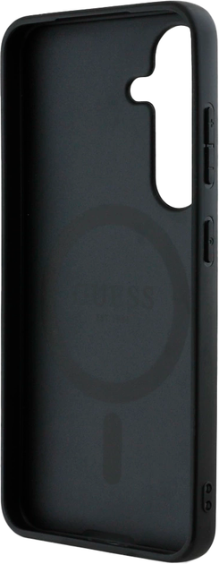 Etui Guess 4G Round Patch Classic Logo MagSafe do Samsung Galaxy S25 Plus Black (3666339448936) - obraz 7