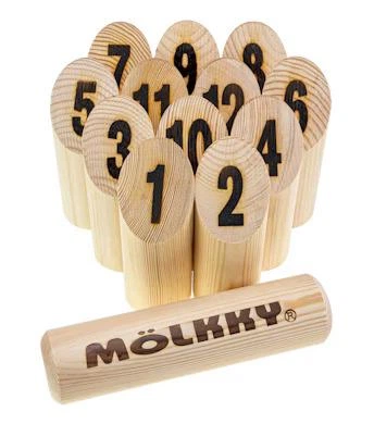 Gra zręcznościowa Tactic Molkky GO Pinewood Gra w kręgle z 12 stożkami (6416739605951) - obraz 3