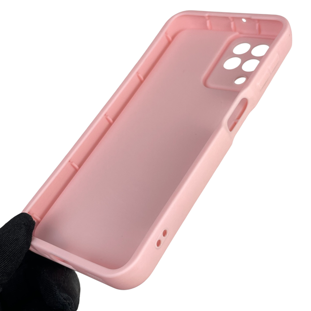 Чохол силіконовий Soft Touch з 3D принтом Майнкрафт для Samsung Galaxy M32 4G (SM-M325F) рожевий (Повний захист камери) - зображення 3