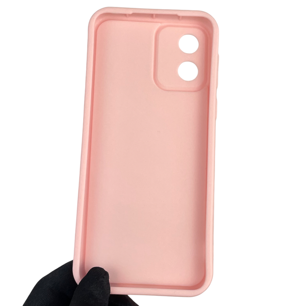 Чехол силиконовый Soft Touch для Motorola Moto E13 (PAXT0034) розовый (Полная защита камеры) - изображение 4