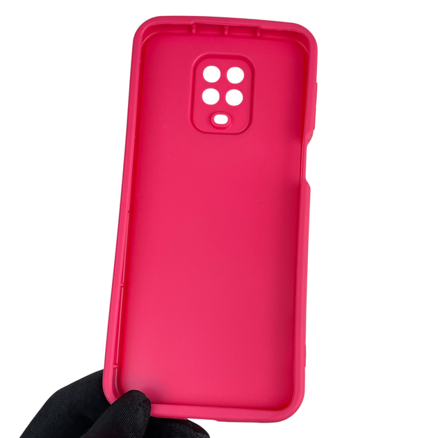 Чехол силиконовый Soft Touch для Xiaomi Redmi Note 9 Pro малиновый (Полная защита камеры) - Фото 3 Чехол силиконовый Soft Touch для Xiaomi Redmi Note 9 Pro малиновый (Полная защита камеры) - изображение 3