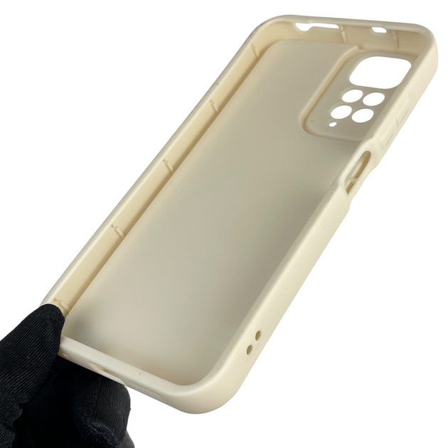Чехол силиконовый Soft Touch для Xiaomi Redmi Note 11s молочный (Полная защита камеры) - Фото 6 Чехол силиконовый Soft Touch для Xiaomi Redmi Note 11s молочный (Полная защита камеры) - изображение 6