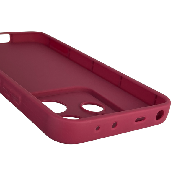 Чехол силиконовый Soft Touch для Xiaomi Redmi Note 14 4G EU бордовый (Полная защита камеры) - Фото 3 Чехол силиконовый Soft Touch для Xiaomi Redmi Note 14 4G EU бордовый (Полная защита камеры) - изображение 3