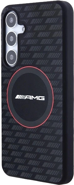 Etui plecki AMG Silicone Carbon Pattern na Samsung Galaxy S24 (S921) z MagSafe Czarne (3666339241728) - obraz 3