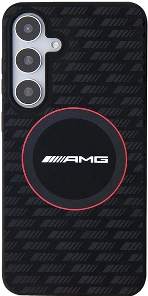 Etui plecki AMG Silicone Carbon Pattern na Samsung Galaxy S24 (S921) z MagSafe Czarne (3666339241728) - obraz 4