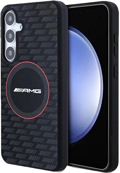 Etui plecki AMG Silicone Carbon Pattern na Samsung Galaxy S24 (S921) z MagSafe Czarne (3666339241728) - obraz 7