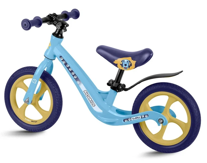 Rowerek biegowy dla dzieci Ricokids FUNNU 12" Pies Niebieski (5903890629656) - obraz 3