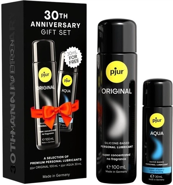 Zestaw lubrykantów Pjur 30th Anniversary Original 100 ml + Aqua 30 ml (827160116804) - obraz 3