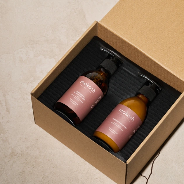 Набір для догляду за тілом Mokosh Pyszałek Drzewna Głębia Гель для миття тіла та рук зволожувальний 200 мл + Лосьйон зволожувальний 200 мл (5902729030045) - зображення 3