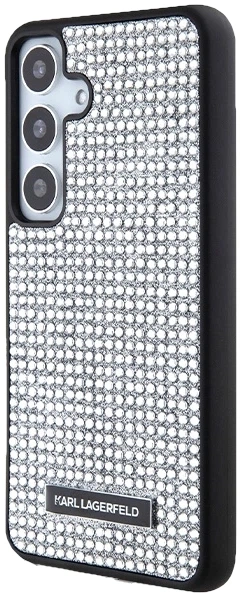 Etui plecki Karl Lagerfeld Rhinestone Metal Logo na Samsung Galaxy S24 (S921) Srebne (3666339241902) - obraz 3