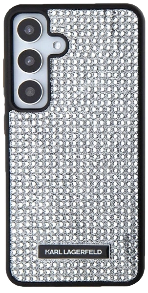 Etui plecki Karl Lagerfeld Rhinestone Metal Logo na Samsung Galaxy S24 (S921) Srebne (3666339241902) - obraz 4