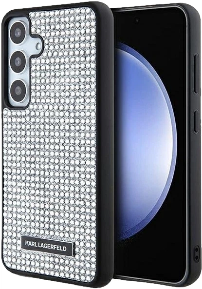 Etui plecki Karl Lagerfeld Rhinestone Metal Logo na Samsung Galaxy S24 (S921) Srebne (3666339241902) - obraz 6