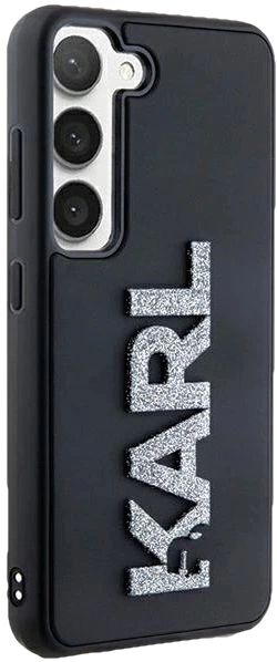Etui plecki Karl Lagerfeld 3D Rubber Glitter Logo na Samsung Galaxy S23 (S911) Czarne (3666339241933) - obraz 6