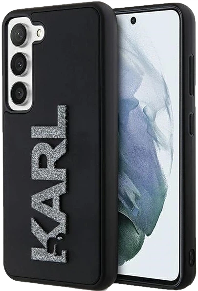 Etui plecki Karl Lagerfeld 3D Rubber Glitter Logo na Samsung Galaxy S23 (S911) Czarne (3666339241933) - obraz 7
