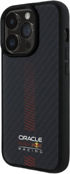 Etui Red Bull Carbon Fiber Power Bar MagSafe do Apple iPhone 15 Pro Black (RBHMP15L24CFGSMK) - obraz 2