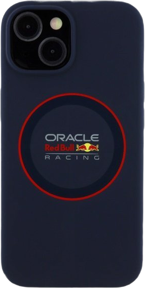 Etui Red Bull Silicone Red Ring MagSafe do Apple iPhone 15 Navy (RBHMP15S24SIILVR) - obraz 3