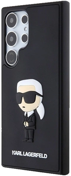 Etui plecki Karl Lagerfeld 3D Rubber Ikonik na Samsung Galaxy S24 Ultra (S928) Czarne (3666339242015) - obraz 4