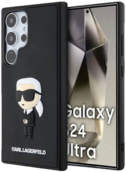 Etui plecki Karl Lagerfeld 3D Rubber Ikonik na Samsung Galaxy S24 Ultra (S928) Czarne (3666339242015) - obraz 7
