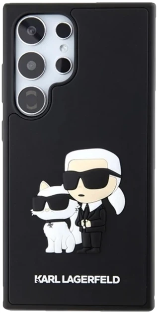 Etui plecki Karl Lagerfeld 3D Rubber Karl & Choupette na Samsung Galaxy S24 Ultra (S928) Czarne (3666339241988) - obraz 5