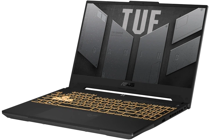 Ноутбук Asus TUF F15 / 15.6" FHD IPS 144Hz / Intel core i7 12700H / 16GB / SSD 512Gb NVMe / NVIDIA GeForce RTX4060-8Gb /Бв - Б/У - изображение 3