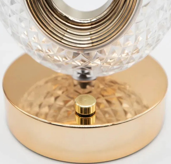 Лампа настільна з USB-зарядкою, 26х10,5см / Світлодіодний нічник з кристалами CRYSTAL TABLE LAMP (L) - изображение 8