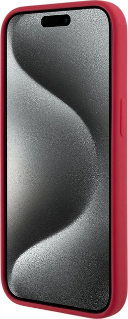 Etui plecki Karl Lagerfeld Silicone Karl&Choupette Heads Ring MagSafe do Apple iPhone 15 Red (3666339318734) - obraz 4