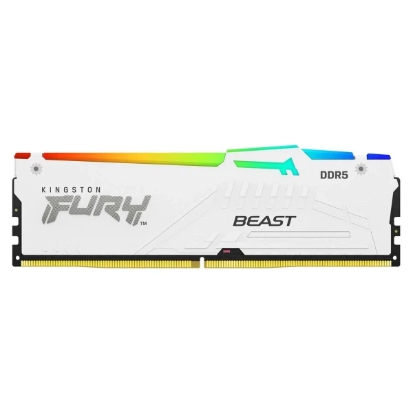 Оперативна пам'ять 32GB Kingston Fury Beast White RGB DDR5 5600 MHz (KF556C36BWEA-32) - Фото 2 Оперативна пам'ять 32GB Kingston Fury Beast White RGB DDR5 5600 MHz (KF556C36BWEA-32) - изображение 2