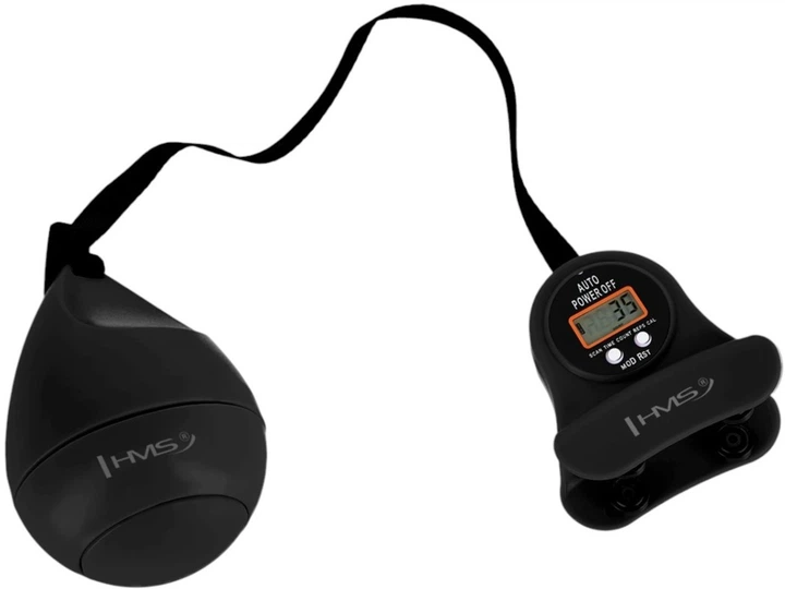 Hula-hop HMS HHM13 z magnesami, obciążnikiem i licznikiem czarno-złoty (5907695557633) - obraz 7