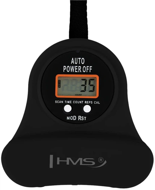 Hula-hop HMS HHM13 z magnesami, obciążnikiem i licznikiem czarno-złoty (5907695557633) - obraz 8