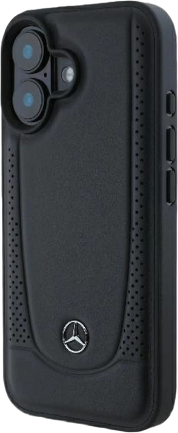 Etui Mercedes Leather Urban do Apple iPhone 16 Black (MEHCP16SARMBK) - obraz 2