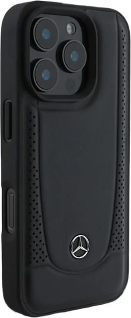 Панель Mercedes Leather Urban для Apple iPhone 16 Pro Max Black (MEHCP16XARMBK) - зображення 3