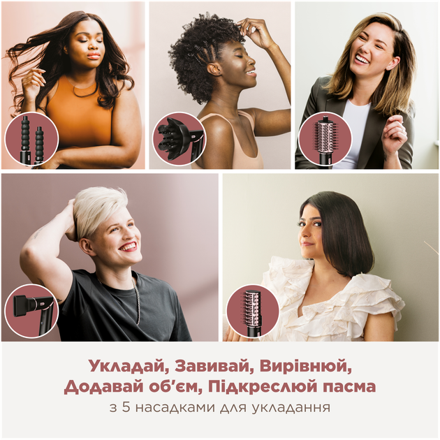 Стайлер Shark FlexStyle 5-in-1 Hair Styler and Dryer Stone HD446EU - изображение 8