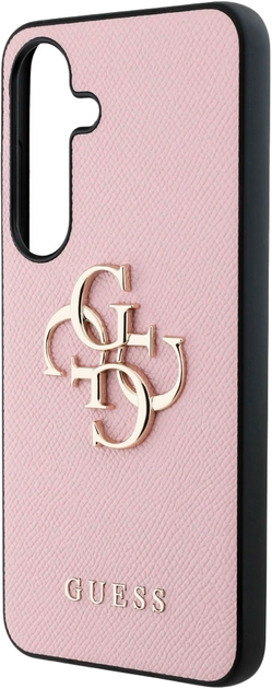 Панель Guess Grained Big 4G Logo Small Classic для Samsung Galaxy S25 Pink (3666339449193) - зображення 5