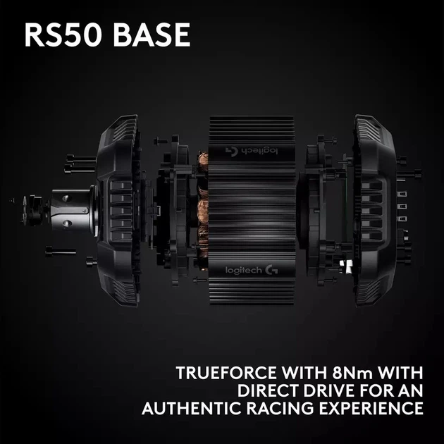 Дротове кермо Logitech G RS50 8 Nm Direct Drive Base and Steering Wheel for Xbox & PC Black (941-000274) - зображення 4