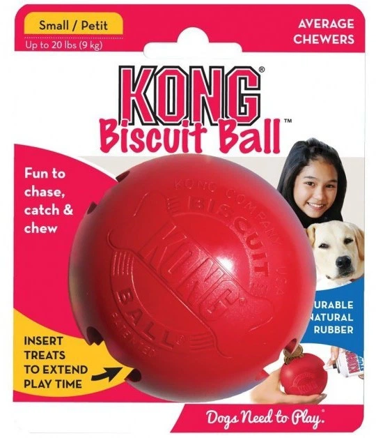 М’яч для собак Kong Biscuit Ball S (35585111377) - зображення 1