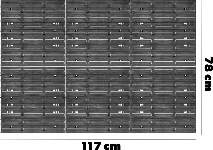 Tablica narzędziowa Kadax K6420 ścianka warsztatowa 117 x 78 cm (5903699455647) - obraz 2