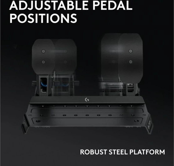 Педалі керування Logitech G RS Pedal Set Black (941-000310) - зображення 5