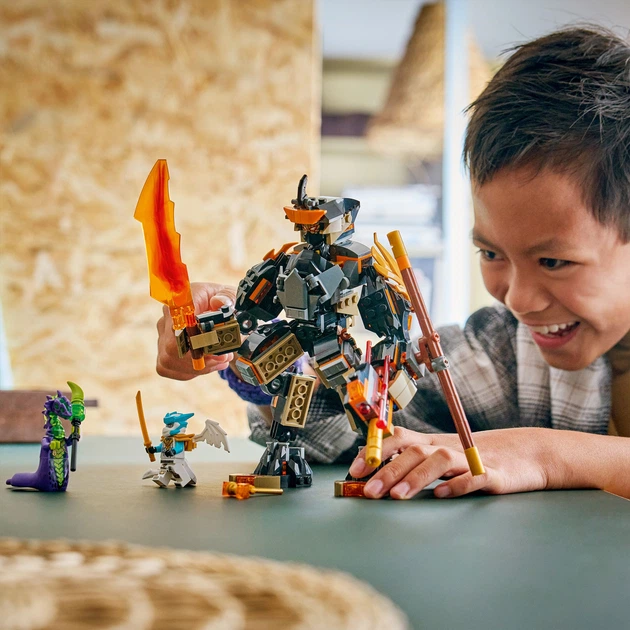Конструктор LEGO Ninjago Робот Коула для миссии и Дракон Зейн 364