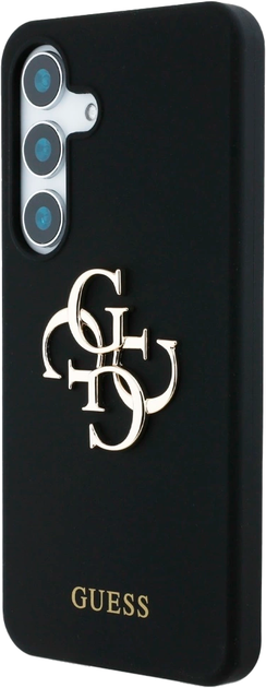 Панель Guess Big 4G Logo Bottom Script для Samsung Galaxy S25 Black (3666339449360) - зображення 2