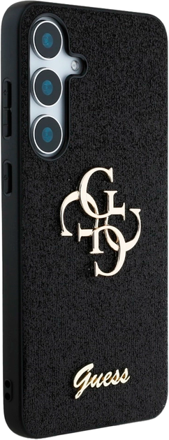 Панель Guess Fixed Glitter Big 4G Logo для Samsung Galaxy S25 Black (3666339449421) - зображення 4