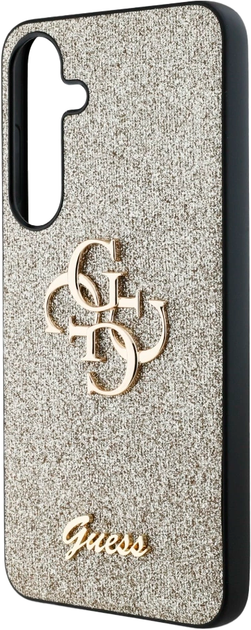 Панель Guess Fixed Glitter Big 4G Logo для Samsung Galaxy S25 Gold (3666339449445) - зображення 5