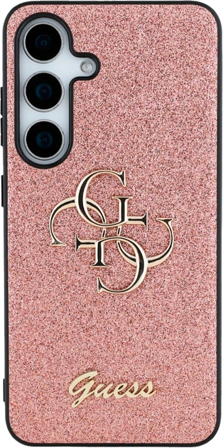 Панель Guess Fixed Glitter Big 4G Logo для Samsung Galaxy S25 Pink (3666339449469) - зображення 2