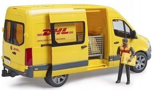 Набір Bruder Mercedes-Benz Sprinter DHL з фігуркою 2671 (4001702026714) (955555913996805) - Уцінка - зображення 2