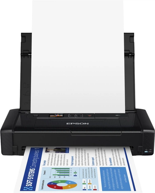 Принтер Epson WorkForce WF-110W Black (C11CH25401) (X6KM099358) - Уцінка - зображення 2