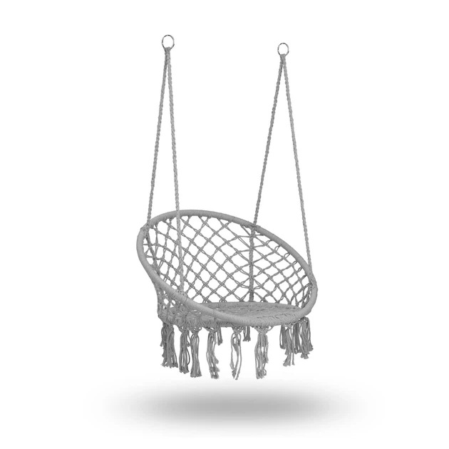 Підвісна гойдалка-крісло Sofotel Boho садова сіра (290002) (955555913857361) - Уцінка - зображення 3