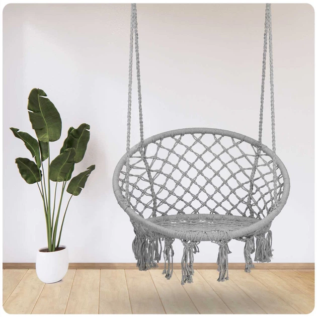 Fotel wiszący Sofotel Boho huśtawka ogrodowa szary (290002) (955555914039787) - Outlet - obraz 8