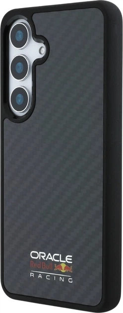 Etui plecki Red Bull Real Carbon Fiber Shiny Logo MagSafe do Samsung Galaxy S25 Black (3666339421458) - obraz 2